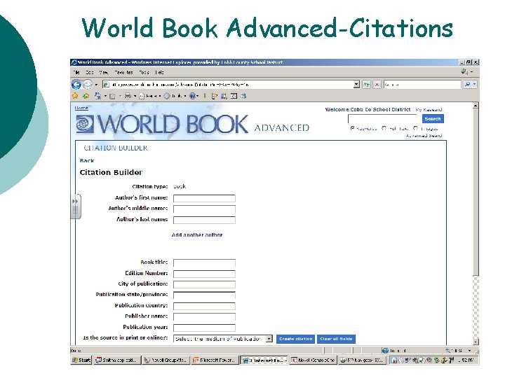 World Book Advanced-Citations State Research 29 