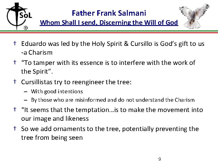 So. L Father Frank Salmani Whom Shall I send, Discerning the Will of God