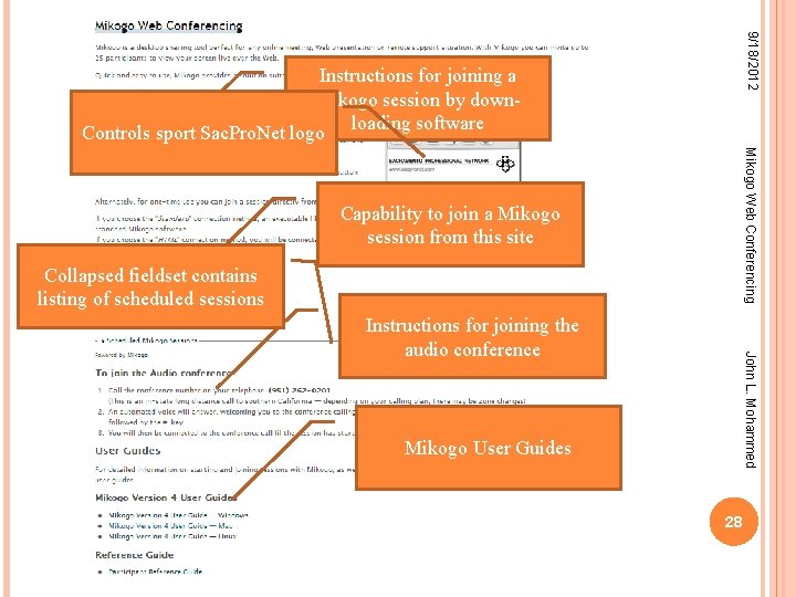 9/18/2012 Instructions for joining a Mikogo session by down. Controls sport Sac. Pro. Net