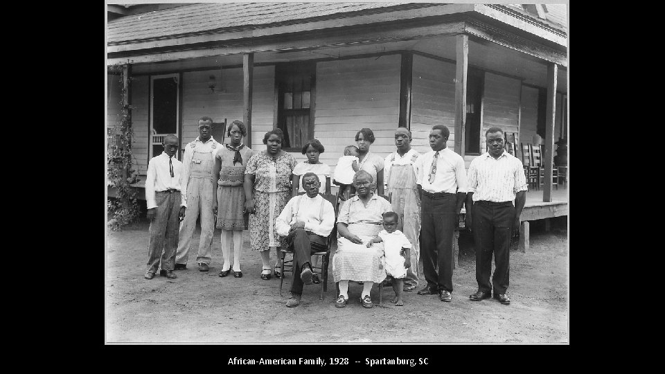 African-American Family, 1928 -- Spartanburg, SC 