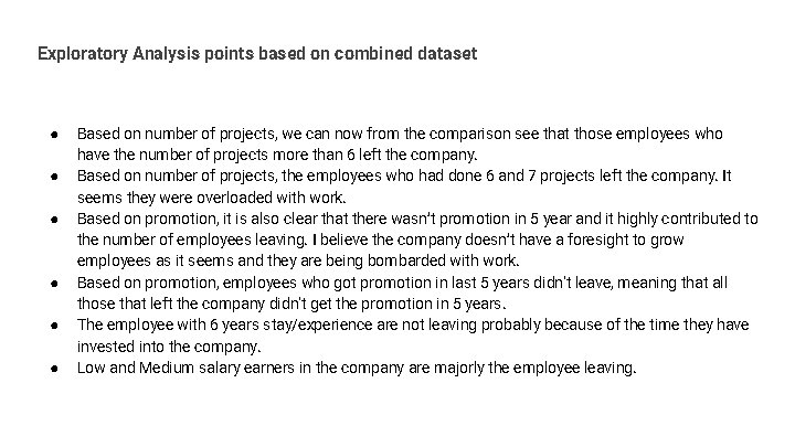 Exploratory Analysis points based on combined dataset ● ● ● Based on number of