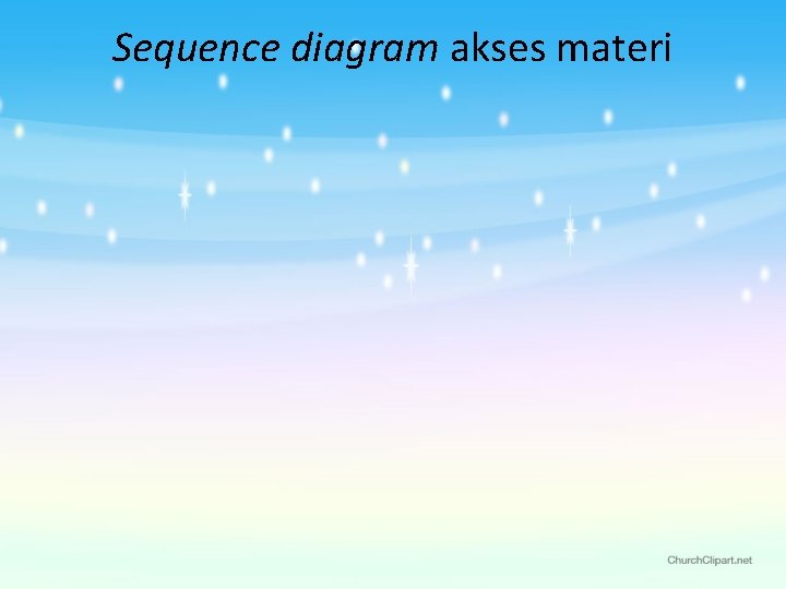 Sequence diagram akses materi 