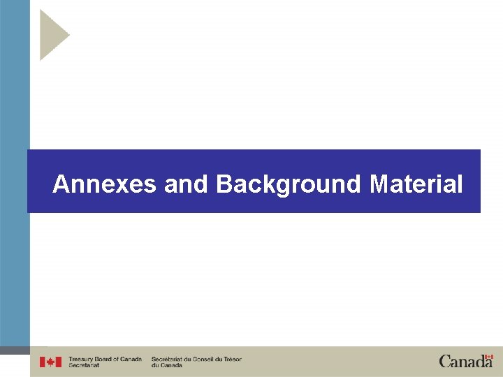 Annexes and Background Material 