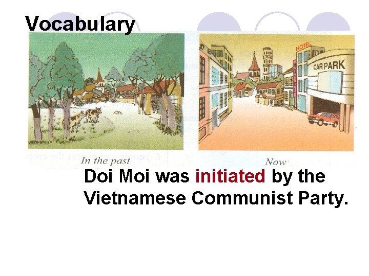 Vocabulary Doi Moi was initiated by the Vietnamese Communist Party. 
