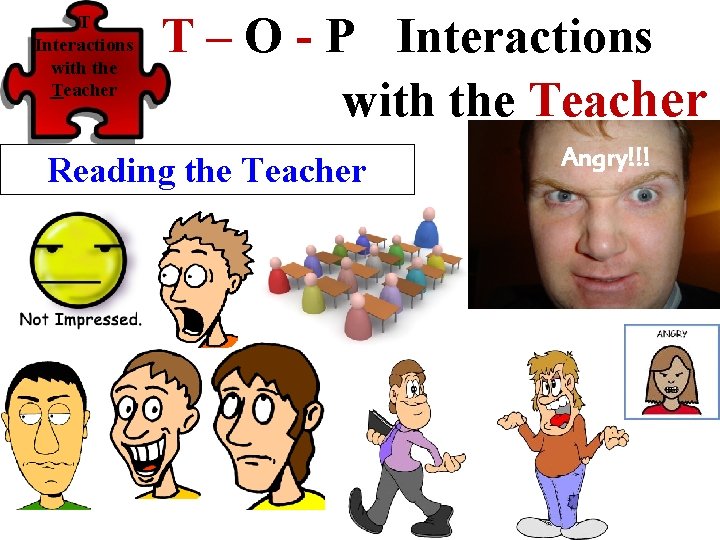 T Interactions with the Teacher T – O - P Interactions with the Teacher