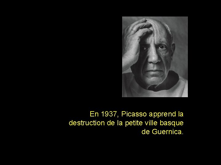 En 1937, Picasso apprend la destruction de la petite ville basque de Guernica. 