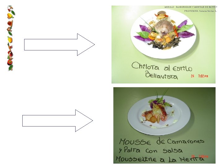 MODULO : ELABORACION Y MONTAJE DE BUFFET PROFESORA: Ximena Vilches A. 