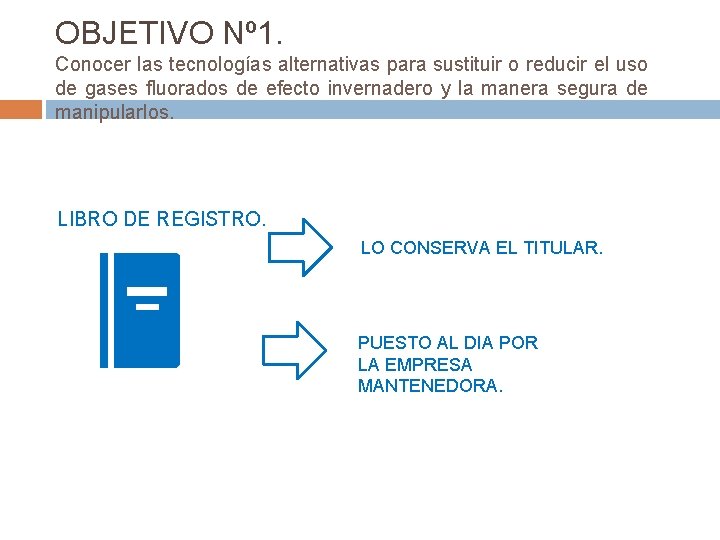 OBJETIVO Nº 1. Conocer las tecnologías alternativas para sustituir o reducir el uso de