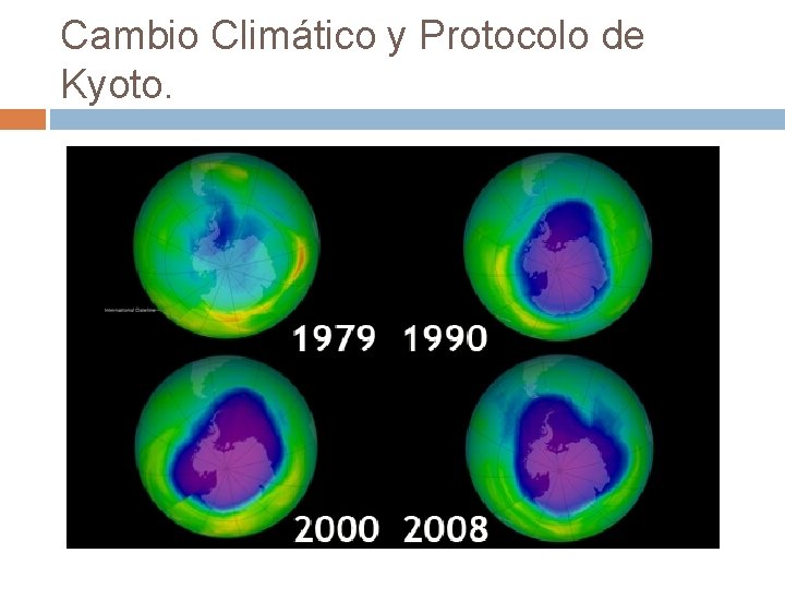 Cambio Climático y Protocolo de Kyoto. 