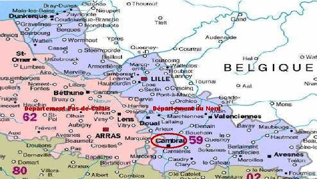 Département Pas-de-Calais Département du Nord 