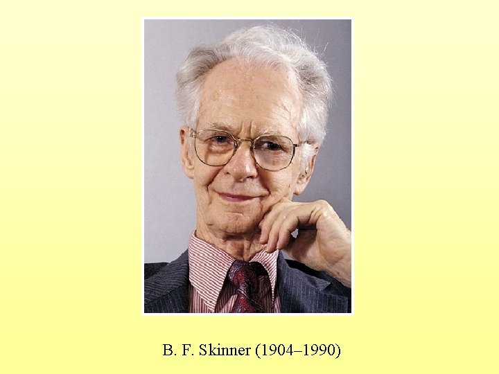 B. F. Skinner (1904– 1990) 