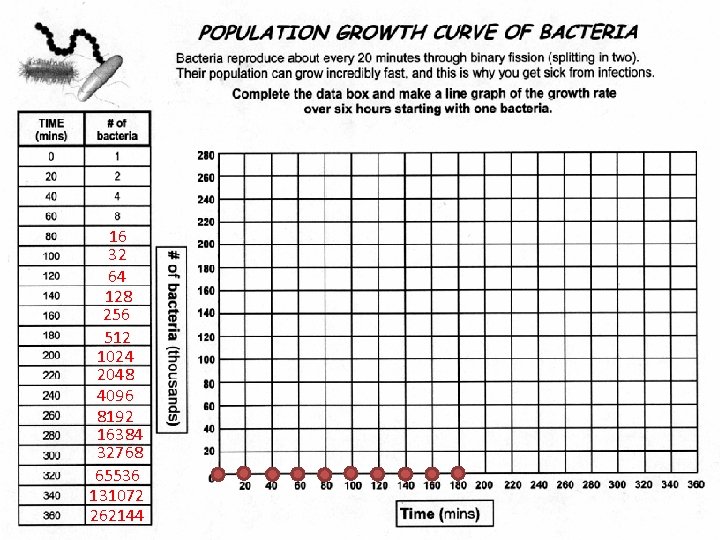 16 32 64 128 256 512 1024 2048 4096 8192 16384 32768 65536 131072