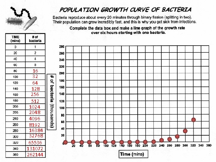 16 32 64 128 256 512 1024 2048 4096 8192 16384 32768 65536 131072