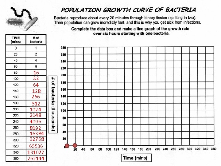 16 32 64 128 256 512 1024 2048 4096 8192 16384 32768 65536 131072