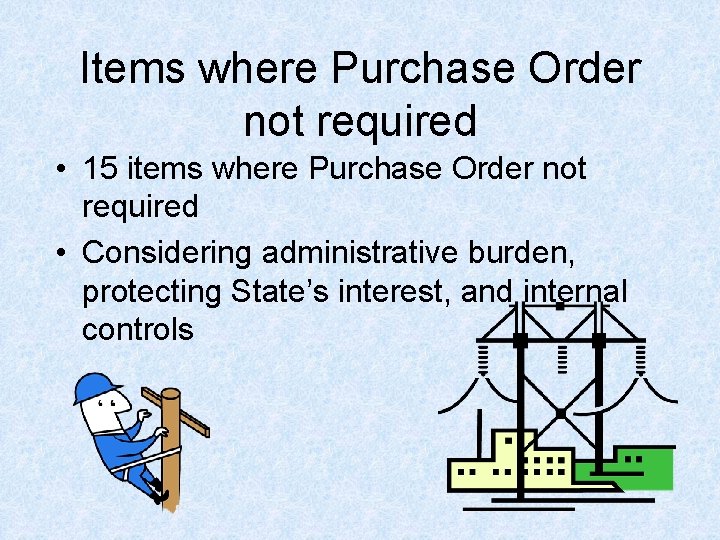 Items where Purchase Order not required • 15 items where Purchase Order not required Items where Purchase Order not required • 15 items where Purchase Order not required