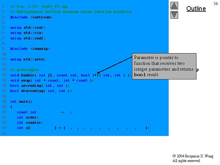 1 2 3 // Fig. 5. 25: fig 05_25. cpp // Multipurpose sorting program