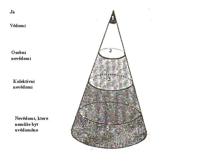 Já Vědomí Osobní nevědomí Kolektivní nevědomí Nevědomí, které nemůže být uvědoměno 