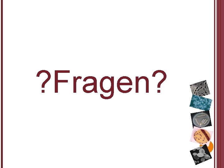 ? Fragen? 