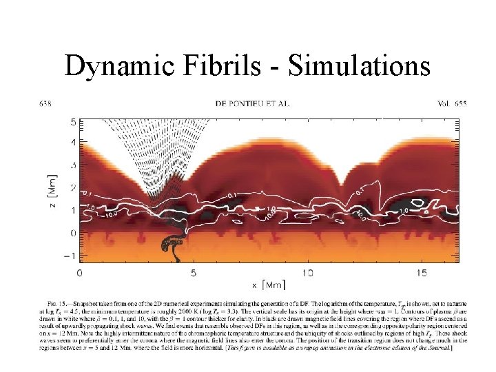 Dynamic Fibrils - Simulations 
