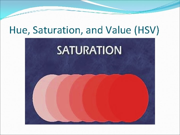 Hue, Saturation, and Value (HSV) 
