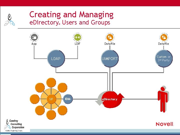 Creating and Managing e. Directory Users and Groups ® App LDIF LDAP SIF IDM