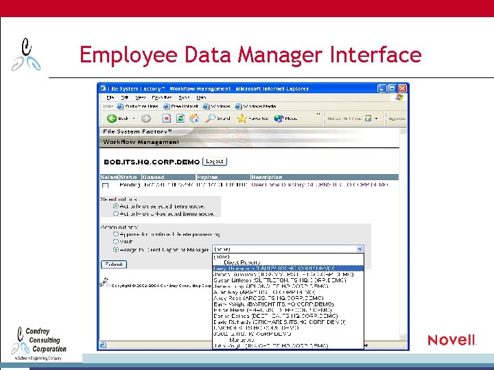 Employee Data Manager Interface 