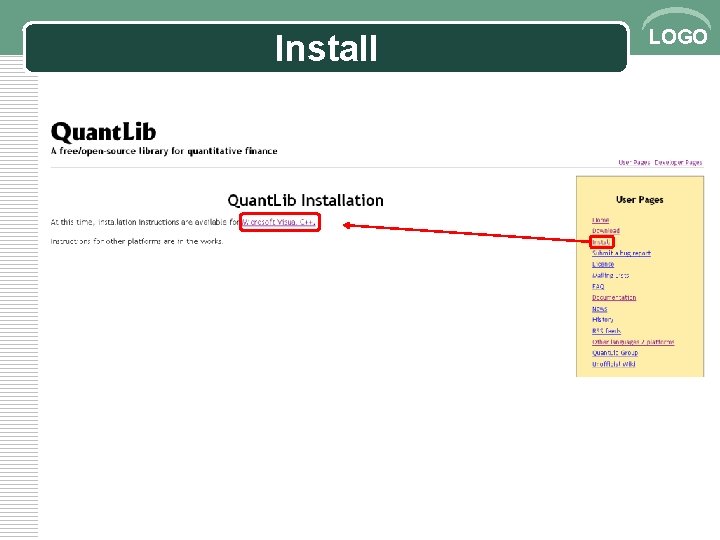 Install LOGO 
