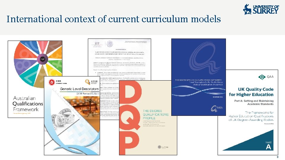 International context of current curriculum models 5 