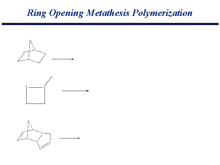Ring Opening Metathesis Polymerization 