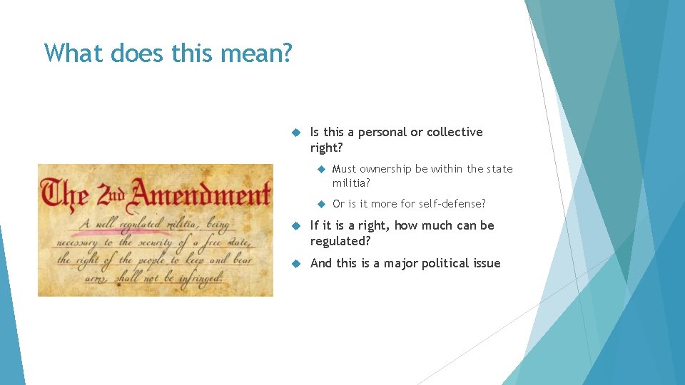 What does this mean? Is this a personal or collective right? Must ownership be