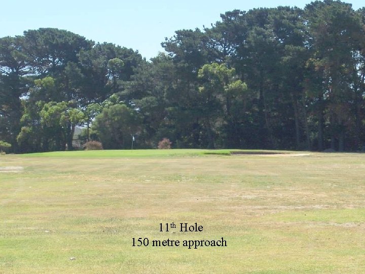11 th Hole 150 metre approach 