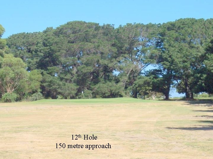 12 th Hole 150 metre approach 