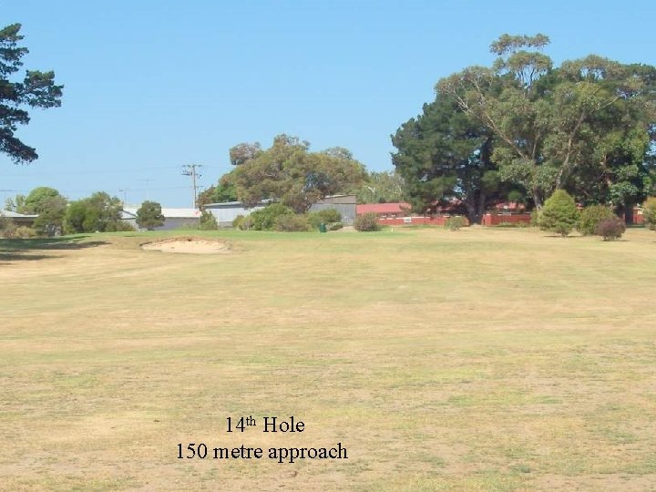 14 th Hole 150 metre approach 