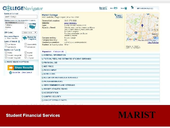 Student Financial Services MARIST 