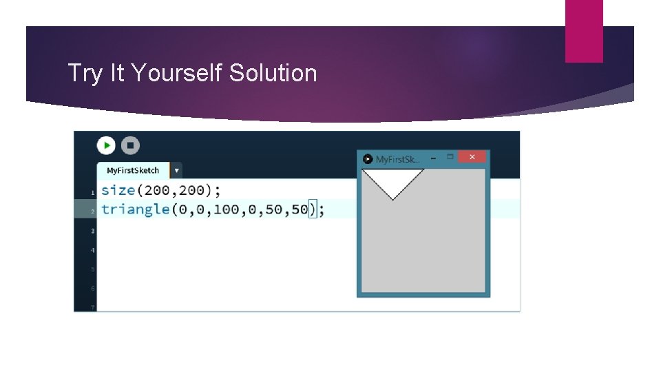 Try It Yourself Solution Try It Yourself Solution