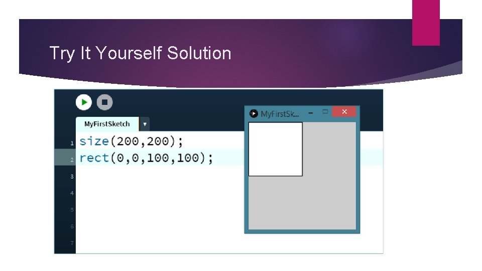 Try It Yourself Solution Try It Yourself Solution