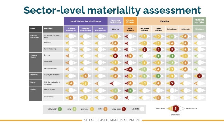 Sector-level materiality assessment SCIENCE BASED TARGETS NETWORK 