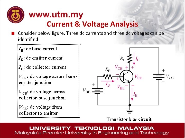 Current & Voltage Analysis ■ Consider below figure. Three dc currents and three dc