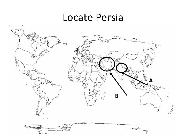 Locate Persia A B 