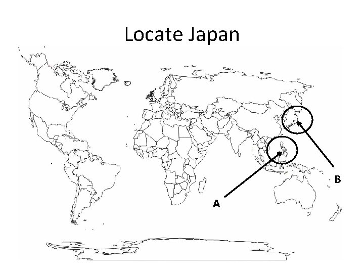 Locate Japan B A 