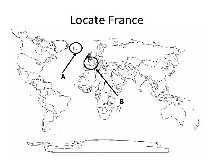 Locate France A B 