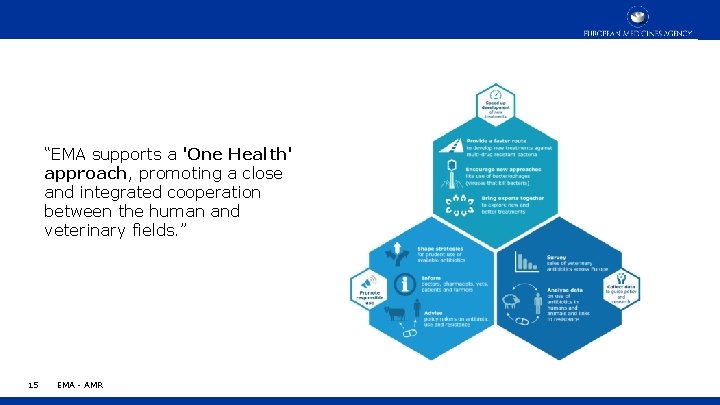 “EMA supports a 'One Health' approach, promoting a close and integrated cooperation between the