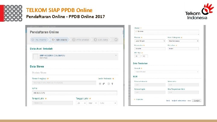 TELKOM SIAP PPDB Online Pendaftaran Online - PPDB Online 2017 