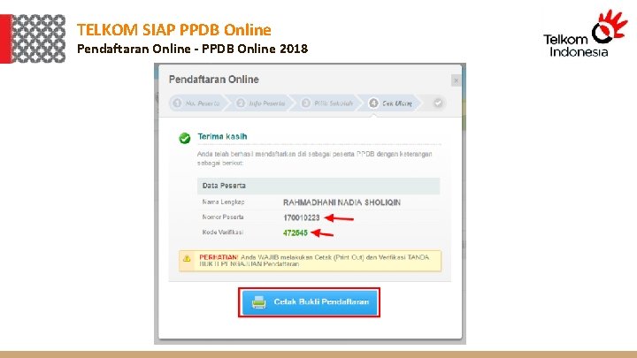 TELKOM SIAP PPDB Online Pendaftaran Online - PPDB Online 2018 