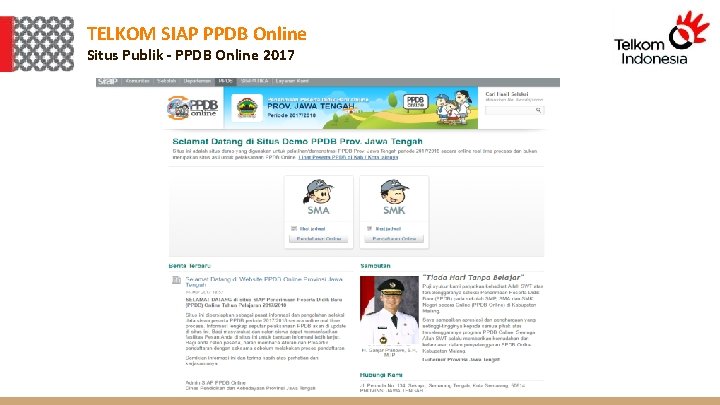 TELKOM SIAP PPDB Online Situs Publik - PPDB Online 2017 