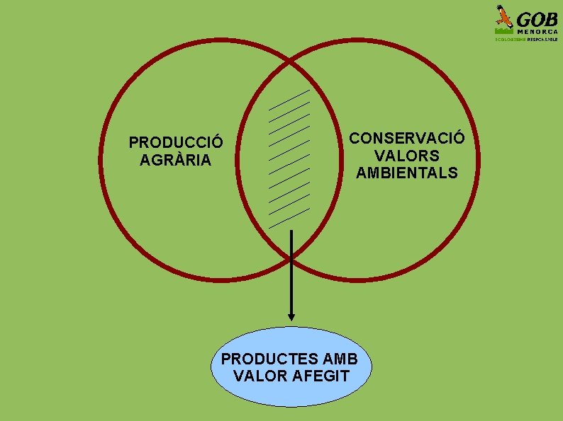 PRODUCCIÓ AGRÀRIA CONSERVACIÓ VALORS AMBIENTALS PRODUCTES AMB VALOR AFEGIT 