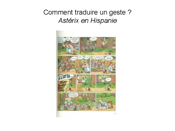 Comment traduire un geste ? Astérix en Hispanie 