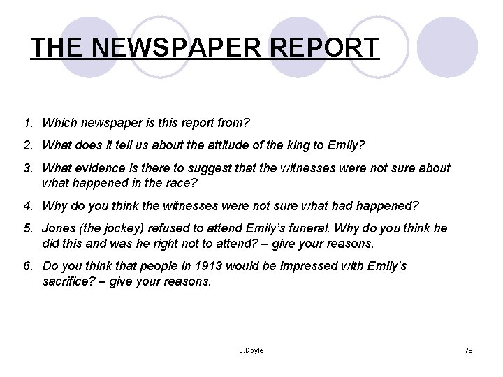 THE NEWSPAPER REPORT 1. Which newspaper is this report from? 2. What does it