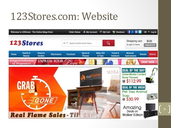 123 Stores. com: Website 6 