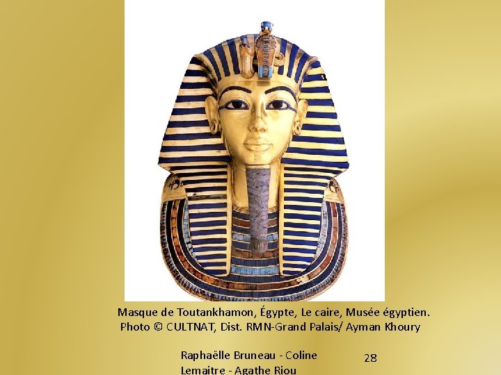 Masque de Toutankhamon, Égypte, Le caire, Musée égyptien. Photo © CULTNAT, Dist. RMN-Grand Palais/